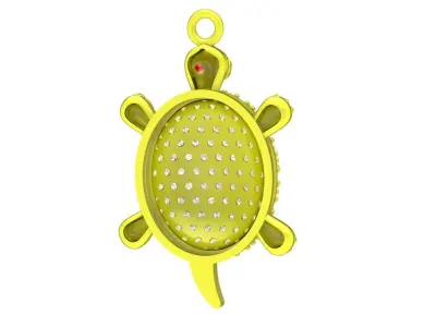 Luxury Turtle Diamond Pendant Jewelry for Unisex  4655 3D print model
