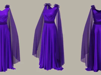 Dress Marvelous Designer 3D model