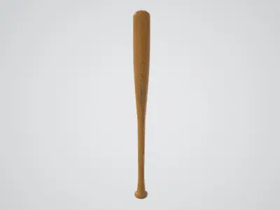 Baseball bat Low-poly 3D model order