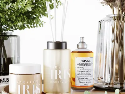 Decorative Set 167 Low-poly 3D model