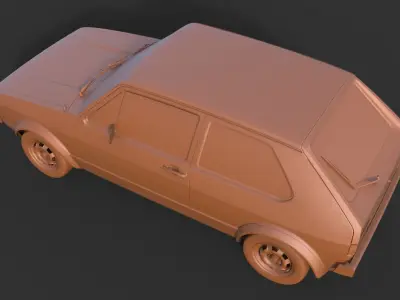 Volkswagen Golf Mk1 3D print model