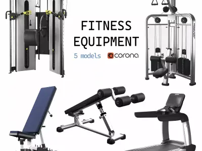 Fitness equipment 3D model