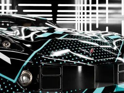 Free Studio V1 For Car Free 3D model