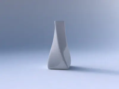 Vase twisted squeezed quadratic smooth 3D print model