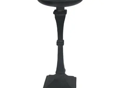 Iron Tabletop Candlestick Free 3D model