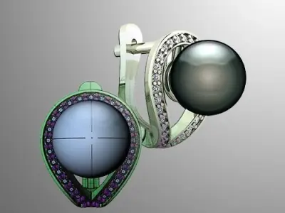 Earrings 44 3D print model