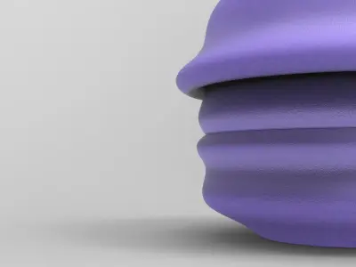 Conte Pouf Low-poly 3D model