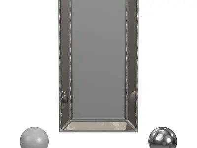 Head West Metro Beaded Wall Mirror 3D model