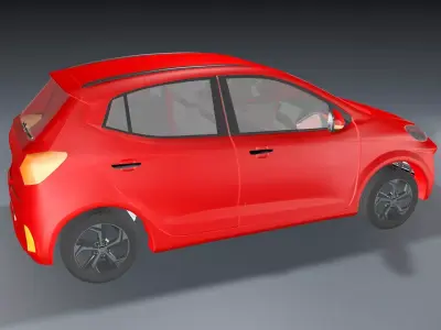 Car Exterior Low-poly 3D model