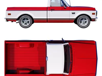 Chevrolet C10 1971 3D model