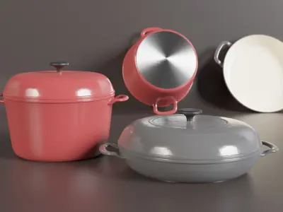 Kitchenware items 3D model