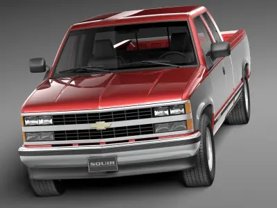 Chevrolet Silverado Extended Cab 1988-1999 3D model