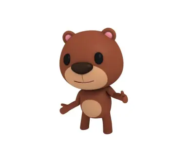 Rigged Bear 3D model