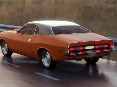 dodge challenger 3D model by talhaacikel3