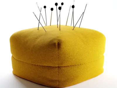 Pincushion pin cushion 3D model