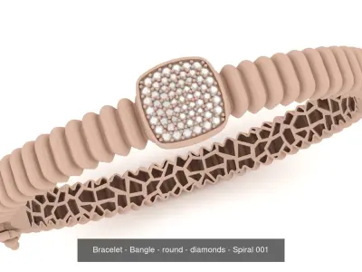 Luxury jewelry Set - Bracelet - Stl - Obj - FBX - 3DM 3D Model Pack