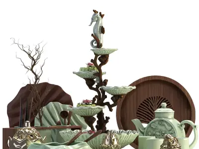 Kitchen Accessory 08 Chinese Style 3D model