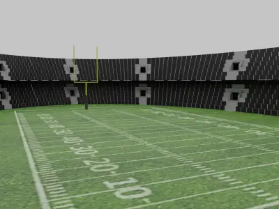 American Football Stadium Low-poly 3D model shop