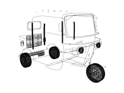 tuktuk  3wheeler 3D model