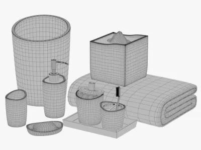 Bathroom Accessories Vol 01 3D model