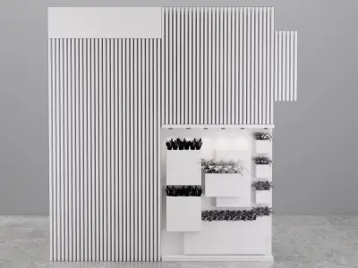 Green Wall - Plants partition -Indoor plant-plant stand wall 3D model