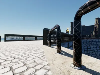 Medieval Bridge 3D model