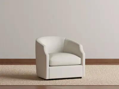 Curved Back Swivel Glider 3D model