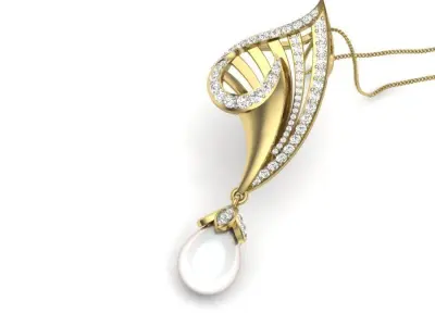 diamond pendant for women  3D print model