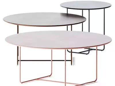 Metal Round Coffee Table Free 3D model