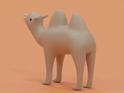 Cartoon Camel 3D model
