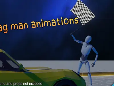 Racing Team animations - Motion Cast03 Vol1 3D model