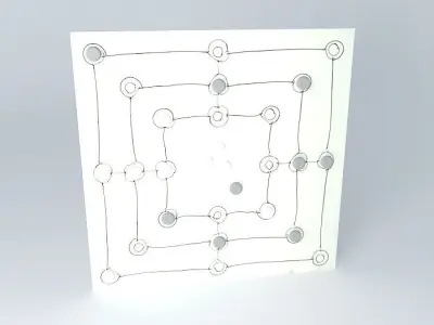 Ludo + Nine Men's Morris Free 3D model