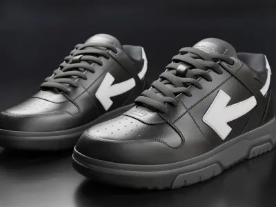 Off White arrow sneaker boot Low-poly 3D model