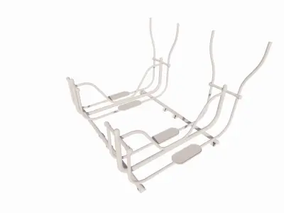 Realistic Outdoor Gym set-Outdoor Fitness Collection 3D model