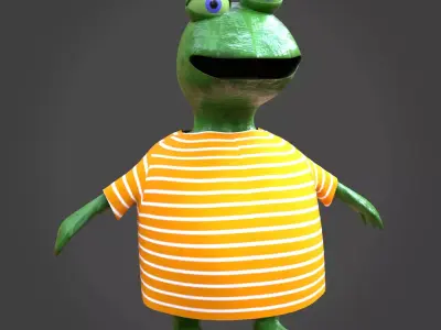 Bull toad 3D model
