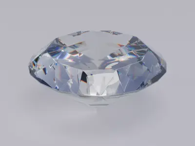 Round Diamond Ideal Cut 3D model
