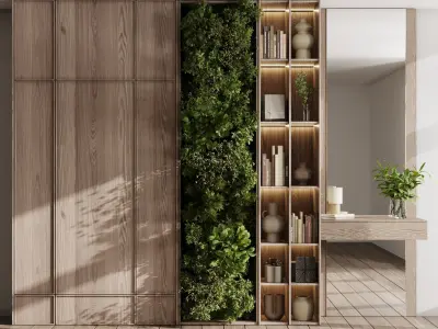 4 models for wall cabinets and decorative showcases 3D Model Collection