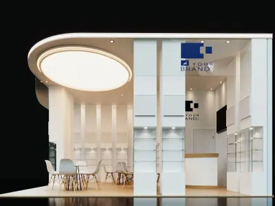 Exhibition Stand - 6m x 5m 3D model 3D model 3D model 3D model 3D model