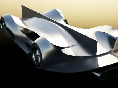 Virtual Race Car  3D model