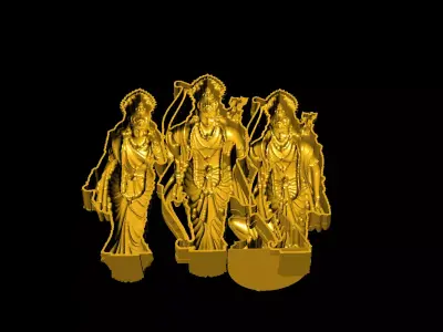 Ram lakshman sita hanuman  3D print model