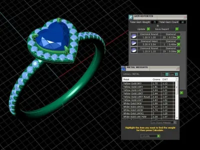 Heart Engagment Jewelry Ring 3D print model