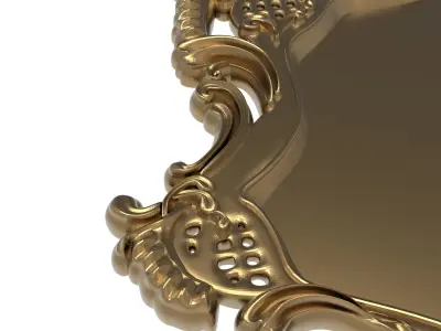carved frame 3D model 18