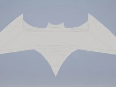 Batarang batman logo Free 3D print model
