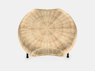 GAMLEHULT Footstool with storage Low-poly 3D model