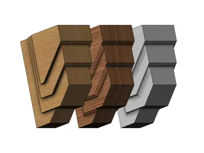 Contemporary New york  style corbel  3D print model