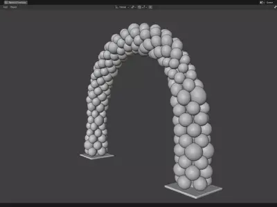 Balloon Arch 03 3D model