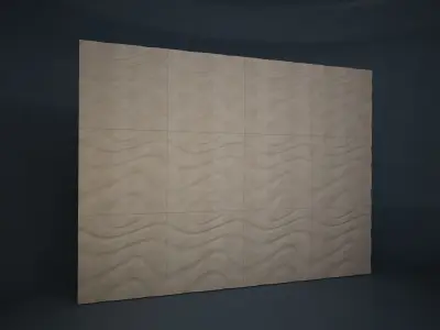 02 RIVESTIMENTO 3D WALL Low-poly 3D model