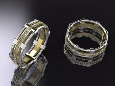 Jewelry Wedding Ring Gold 3D print model buy