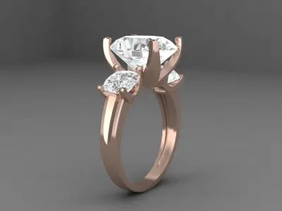 Diamond ring Free 3D model order
