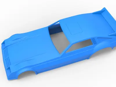 Shell of Vintage Funny Car Scale 1 to 25 3D print model